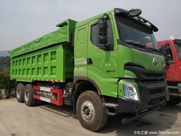 恭喜富阳梓桐林老板喜提乘龙h7自卸车