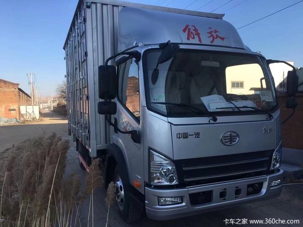 一汽解放虎vh国六奔驰银十开门大箱车一