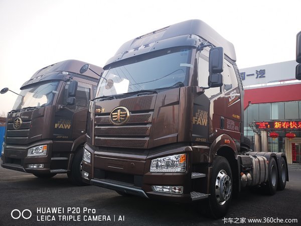 j6p550图片平地板,解放J6P平地板 j6p550马力四季版现车
