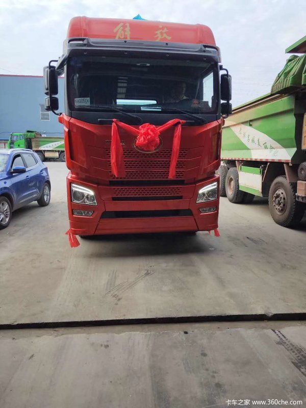 jh6牵引车550智尊版,解放J7牵引车 恭喜高老板 喜提解放jh6 550 锡柴智尊版牵引车