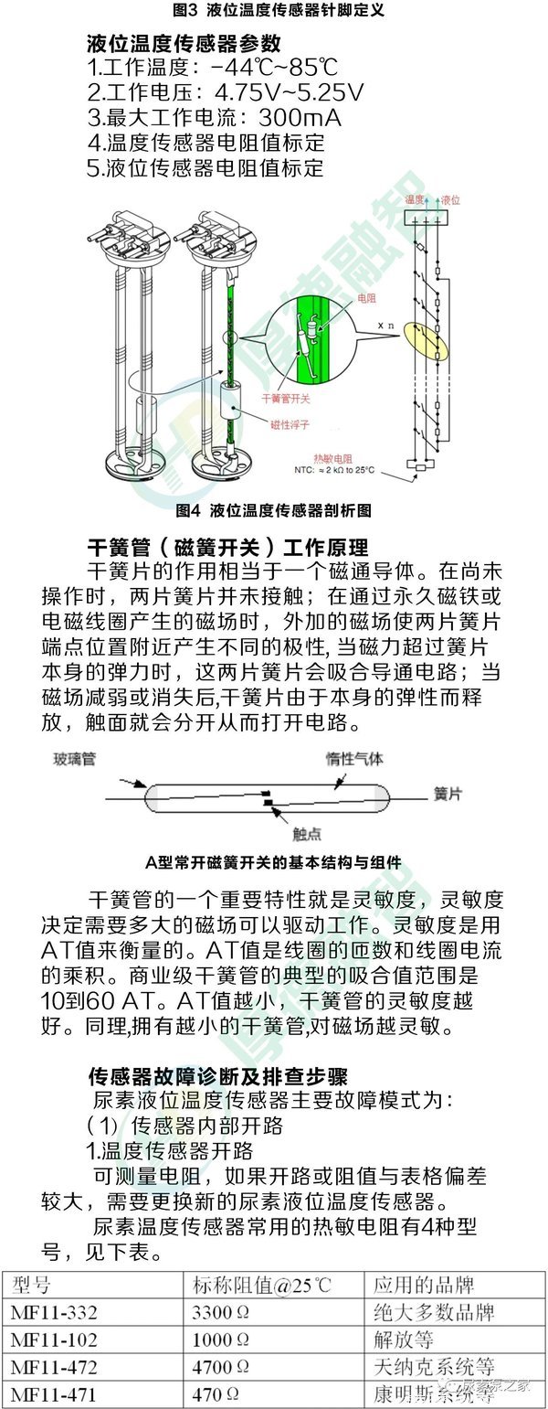 尿素液位温度传感器维修攻略