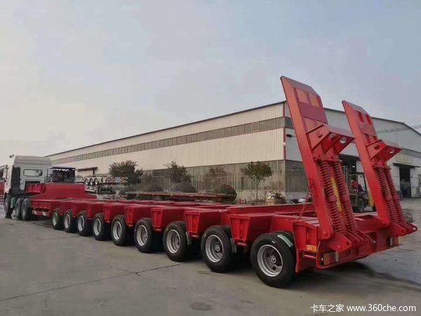 卡车之家 挂车集市 低平板半挂车 广东五线十轴低平板大件运输车,专业