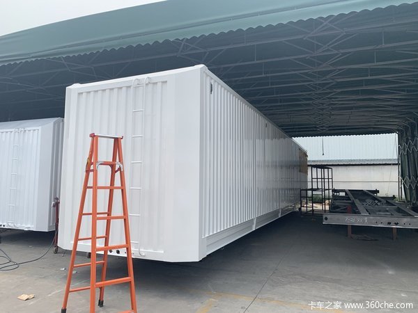 拉快递专用车,骨架,加集装箱快递车,130方空间,骨架式集装箱半挂车