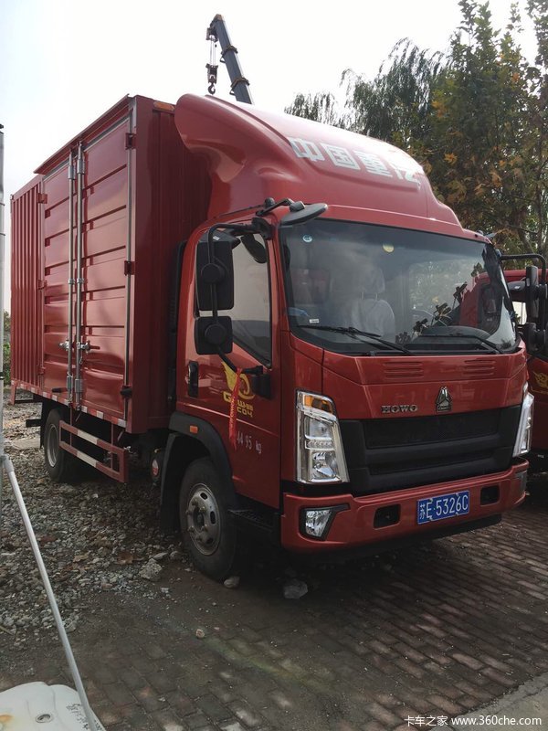 中国重汽howo轻卡德国曼系列4.2米厢车交接