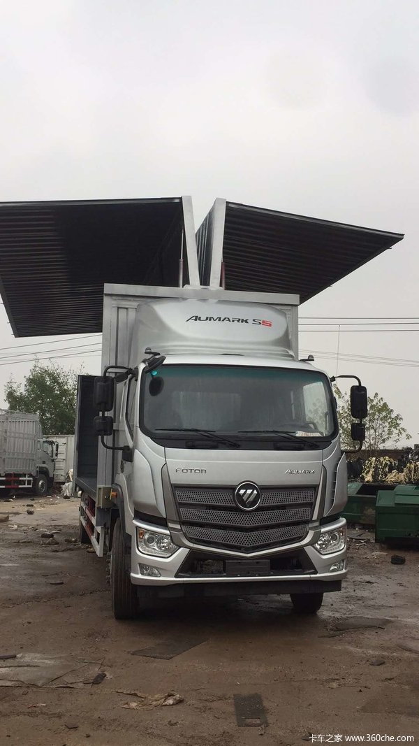 恭喜冷源物流陈总喜提欧马可S5超级中卡9.8双飞翼厢式车