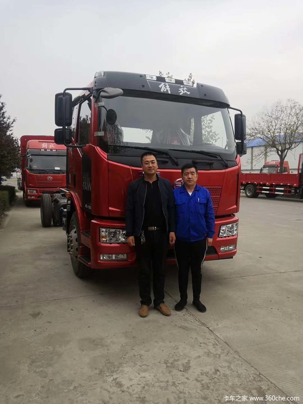 恭喜蔡总喜提爱车，一汽解放J6L180动力，挣钱机器！