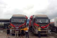 东风天龙旗舰560马力助力沙石料行业！