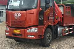 解放随车吊交车 解放卡车 挣钱机器 