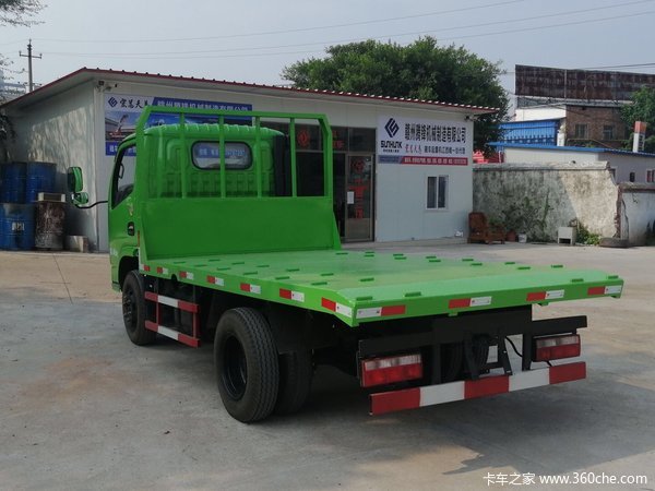 东风力拓平板拖车，适合拉80以下挖机和家俱厂木料运输！