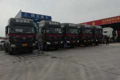 5台德龙X3000 550马力超强版牵引车成功交付客户