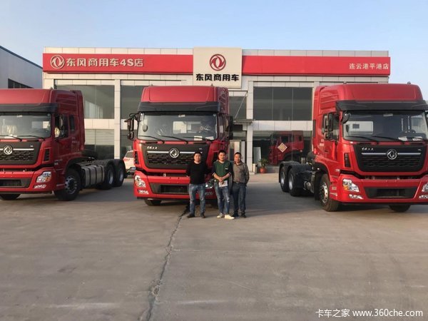 连云港市黄川镇砂石料运输大客户交车现场