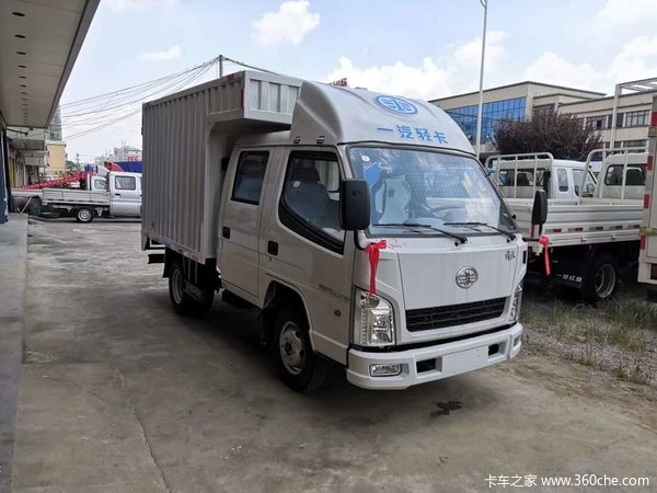 一汽红塔 解放霸铃 78马力 2.42米双排厢式轻卡(ca5040xxyk3lre5)6.