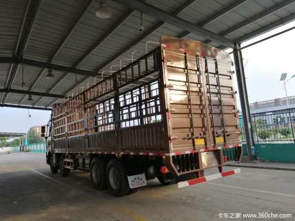 一汽解放J6P420马力仓栅载货车双11优惠大促销