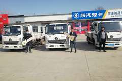 恭喜巨野团购客户 喜提陕汽轻卡德龙K3000平板车