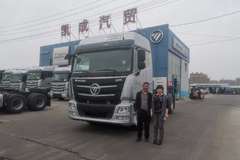 恭喜袁师傅 喜提欧曼GTL轻盈版牵引车