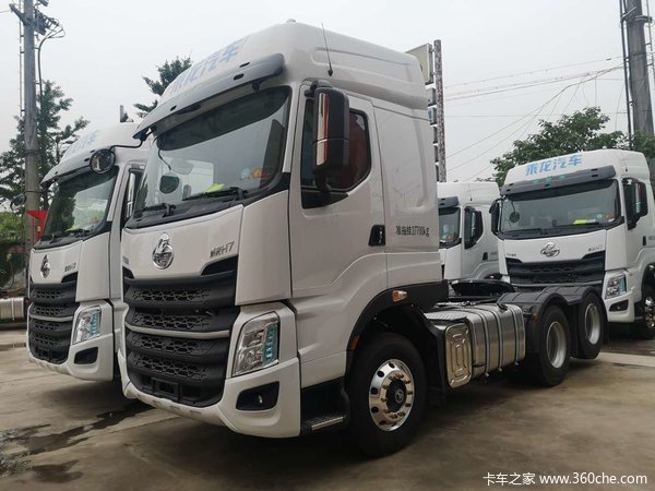 新车到店杭州市乘龙h762r牵引车仅需35万元