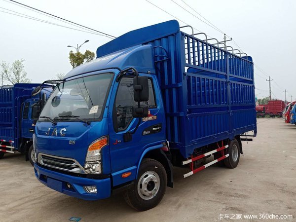 江淮 康铃j6 156马力 4.18米单排仓栅式轻卡(hfc5043ccyp91k2c2nv)10.
