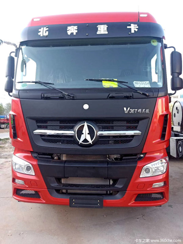 新车到店廊坊市北奔v3et牵引车仅需33万元
