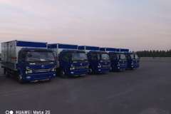 5台多利卡易燃气体厢式运输车交付用户