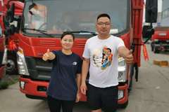 1台统帅载货车成功交付客户 一次合作一生朋友