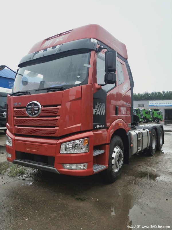 恭喜韩老板喜提解放j6p420马力质惠版牵引车
