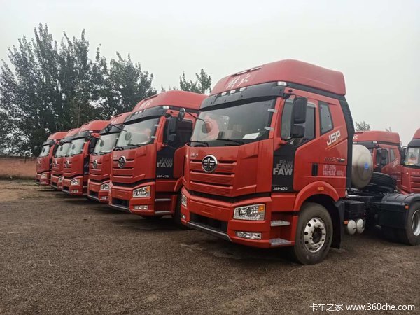 解放j6p国六天然气牵引车最新到店欢迎品鉴