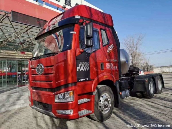 新车到店鄂尔多斯市解放j6p牵引车仅需435万元