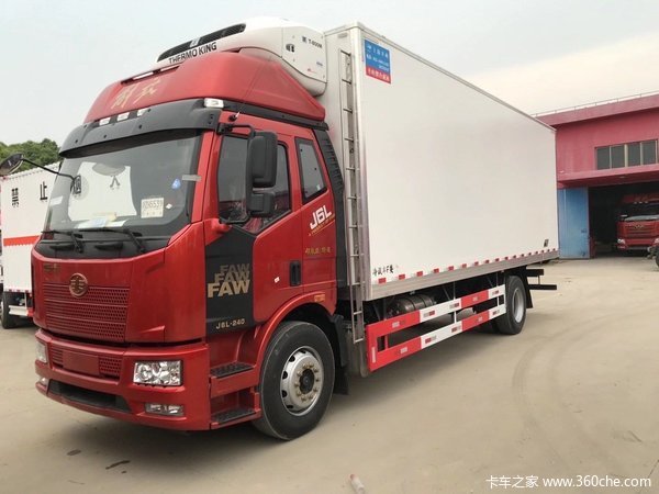 上海沪淮一汽解放J6L冷藏车优惠促销1.5万元,先购先得