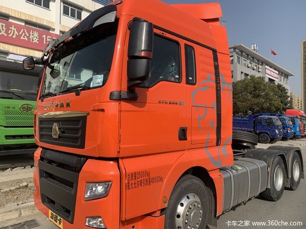 汕德卡C7H，国六采埃孚自动挡加液缓，曼500马力新车到店