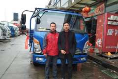 恭喜李老板提车康铃143马力发动机，感谢对江淮康铃品牌的信任