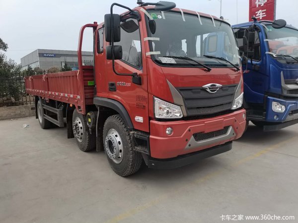 福田瑞沃领航中卡三轴车6米8平板仓栅