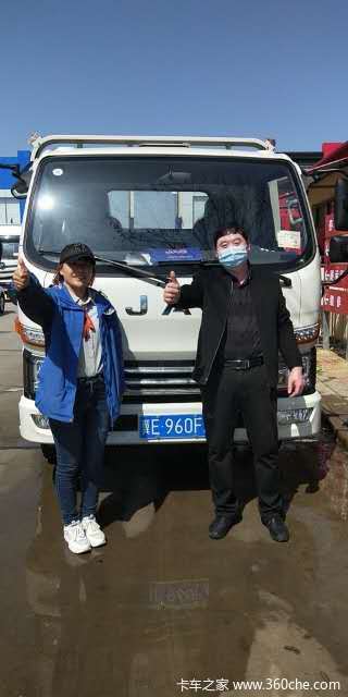 恭喜杨老板 喜提骏铃V5载货车—邢台新东胜
