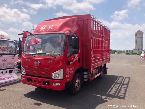 解放高端轻卡j6f蓝牌重载10吨42米重载全能王