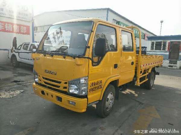 五十铃双排工程车工程黄春季促销超低价格