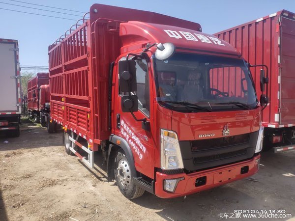 重汽豪沃轻卡高栏车,国六版本,强烈推荐