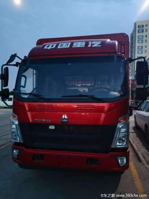 中国重汽howo 悍将 160马力 4.15米单排仓栅轻卡