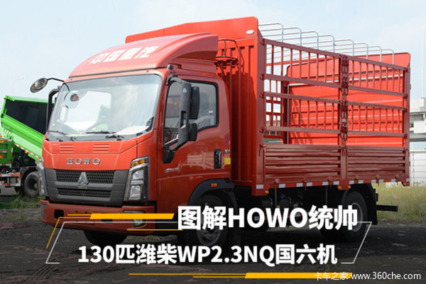 中国重汽HOWO统帅，该车搭载130马力潍柴WP2.3N国六机！