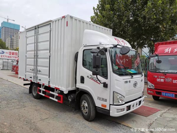 今日推荐 解放卡车 J6F 130马力 4.16米宽体单排厢式