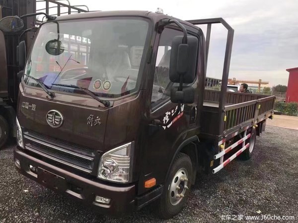 推荐车型国六特价车裸车95万解放虎vn中体咖啡金板车