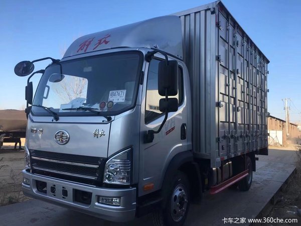 一汽解放虎vh国六奔驰银十开门大箱车一