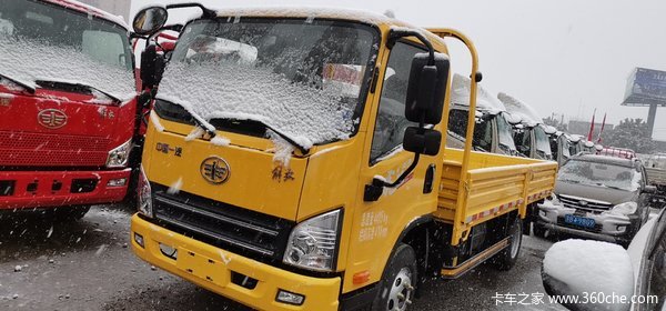 解放轻卡一路风雪无阻,解放服务一直温暖同行