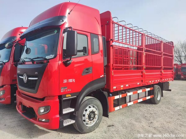 东风天锦KR-PLUS,康机290马力,6.8米苍栏载货车
