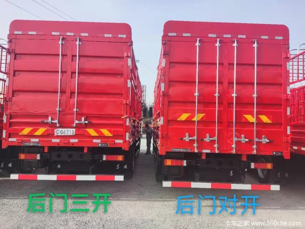 东风天锦KR-PLUS,康机290马力,6.8米苍栏载货车