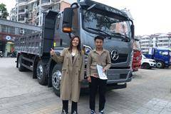 恭喜肥东夏老板 喜提大运致胜自卸车一台