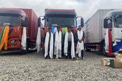 东风商用车西藏拉萨金路通行业客户交车仪式