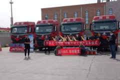 5台乘龙H5牵引车成功交付客户，一握万邦手，永远是朋友！