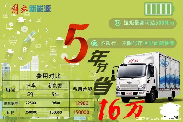 解放新能源,好开好赚钱,入城随便跑,赚钱不受限