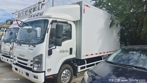 五十铃单排厢式货车呼和浩特市店超低价销售