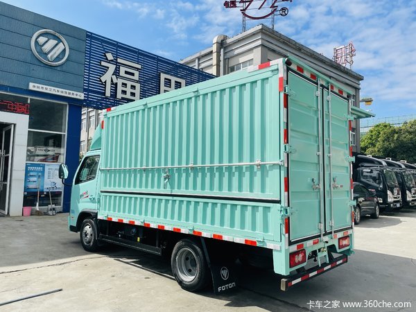 福田 奥铃M卡 122马力 3.7米单排翼开启厢式车