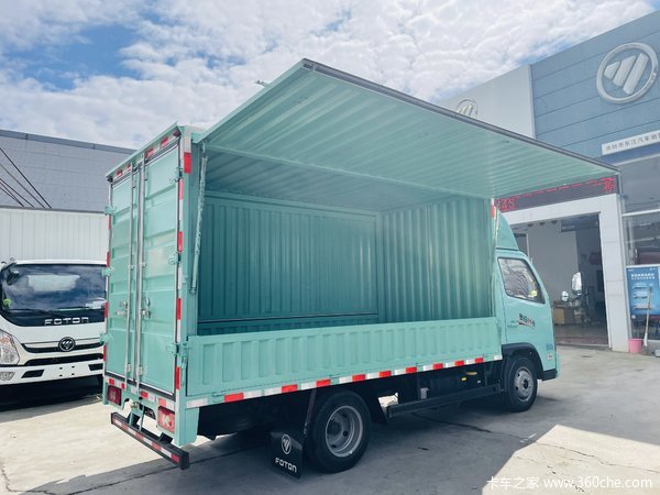 福田 奥铃M卡 122马力 3.7米单排翼开启厢式车